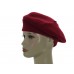 Laulhere French Beret Style 100% Wool Hat Jeanne Red Made France 7 1/47 3/8    eb-10115594